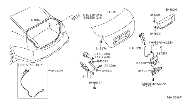 2005 Nissan Maxima Standard Hardware Diagram for 0115100431