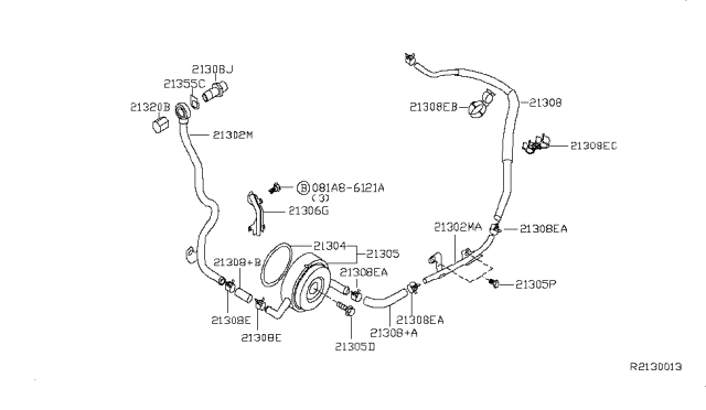 2007 Nissan Maxima Ring-Rubber Diagram for B130443U00