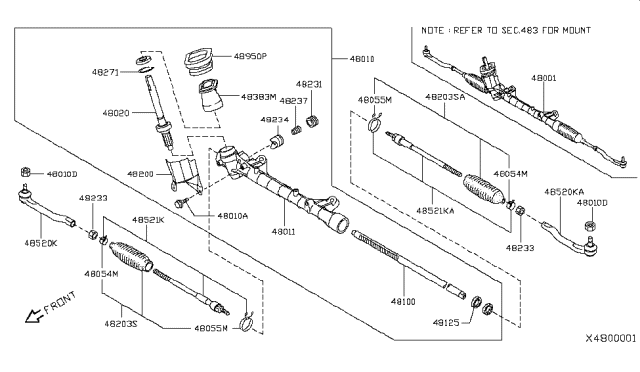 2012 Nissan Versa Nut Diagram for 0122300231