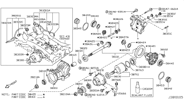 2012 Nissan Murano Plug Diagram for 0165802133