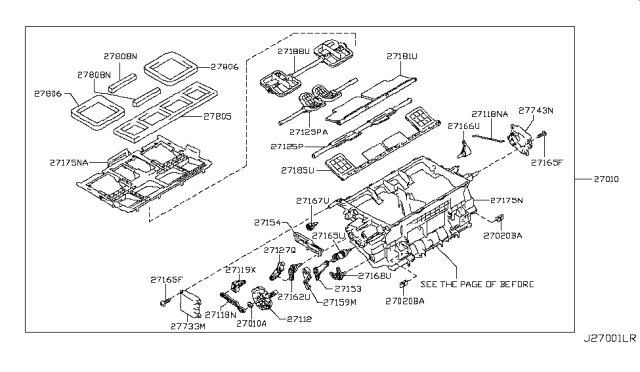 2012 Nissan Murano  Actuator Assembly Diagram for 277431AA0A