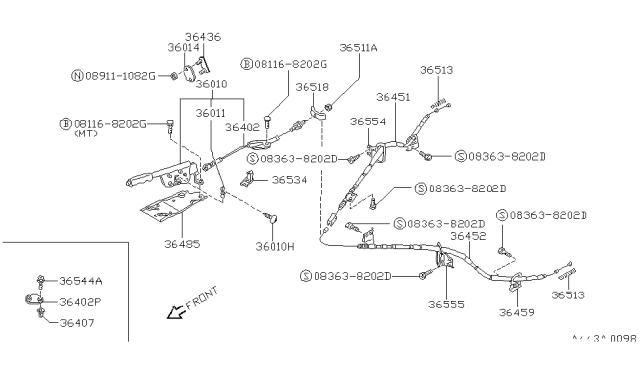 1989 Nissan Pathfinder  Screw Diagram for 0145400431
