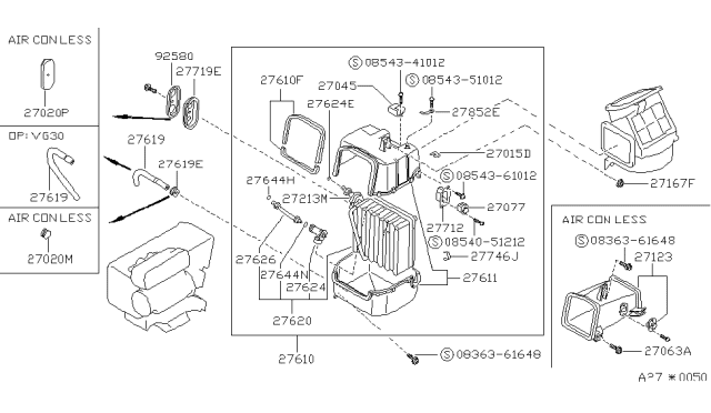 1992 Nissan Pathfinder O Ring Diagram for 924770H020