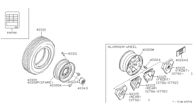 1987 Nissan Pathfinder  Valve Air Diagram for 4031131S00