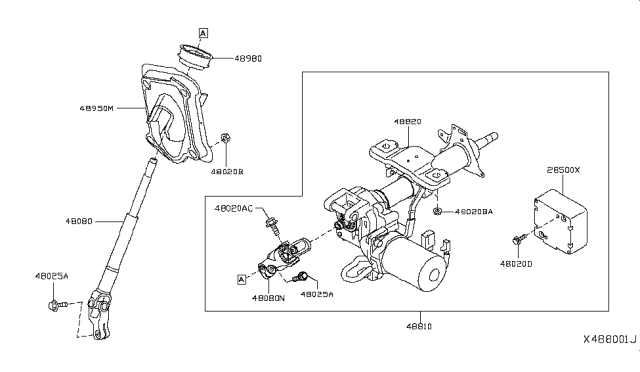 2018 Nissan NV Bolt Diagram for 489353U010