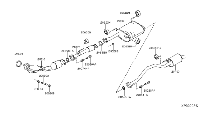 2019 Nissan NV  Bolt Diagram for 206064AF0A