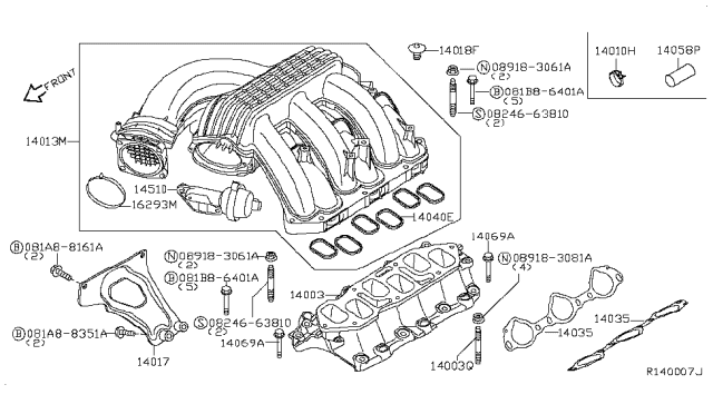 2017 Nissan NV  Valve Assy-Power Diagram for 14510EA200