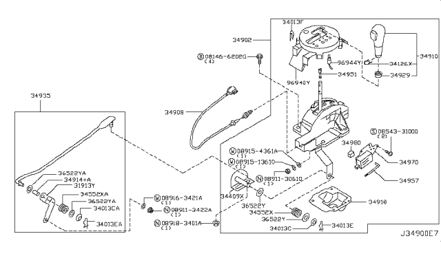 2008 Nissan 350Z  Washer Diagram for 365226820A