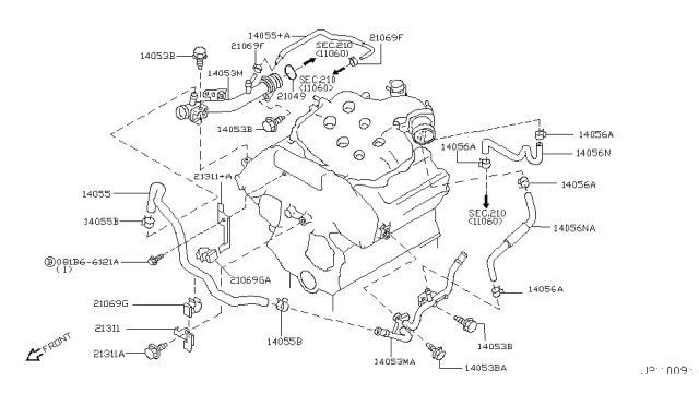 2006 Nissan 350Z  Clip Diagram for 0155800461