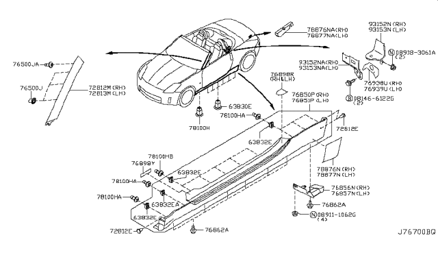 2004 Nissan 350Z  Screw Diagram for 0112102381