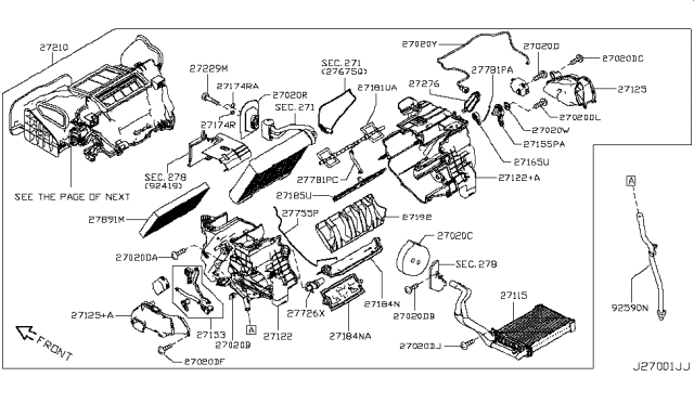 2011 Nissan Leaf Nut Diagram for 274621KL0A