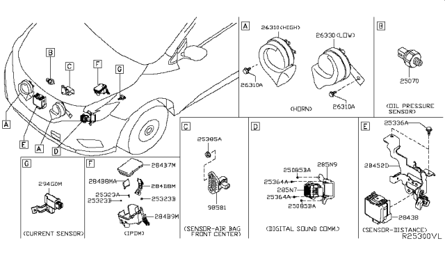 2017 Nissan Murano  Cover-IPDM Diagram for 284B93JA0A
