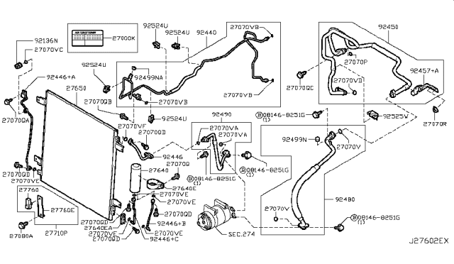 2019 Nissan Armada  Sensor Assy-Ambient Diagram for 277223RA0A
