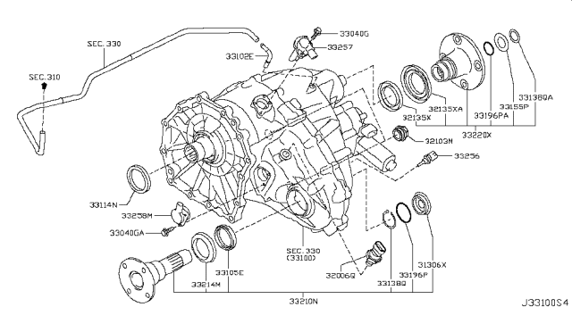 2019 Nissan Armada  Breather Diagram for 383221LA0B