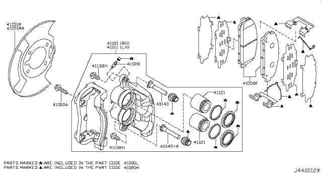 2018 Nissan Armada  Bolt Diagram for 410051LA1A