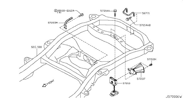 2019 Nissan Armada Support-Spare Tire Diagram for 507711LA0B