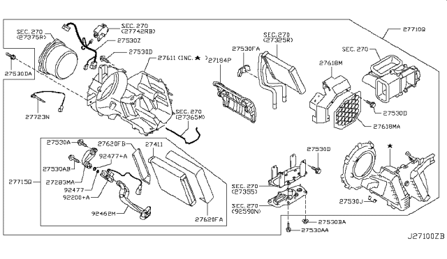 2019 Nissan Armada  Bolt Diagram for 272291HA0A
