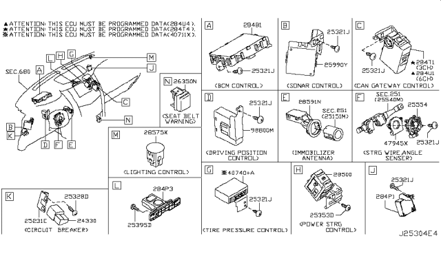 2018 Nissan Armada Air Bag-Clockspring Diagram for B55541PV8A