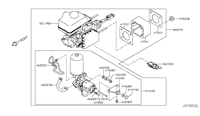 2018 Nissan Armada  Pack Diagram for 472121LA0A