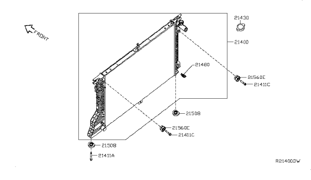 2014 Nissan NV Bolt Diagram for 01125N1061
