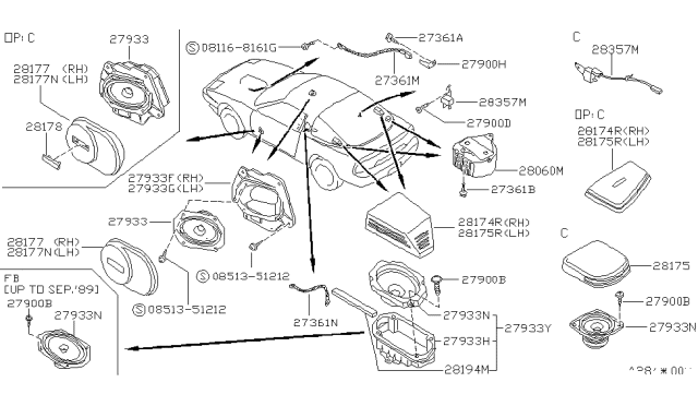 1992 Nissan 240SX  Screw Diagram for 0145600371