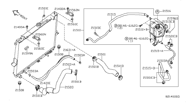 2015 Nissan Xterra  Clip Diagram for 24222AA300