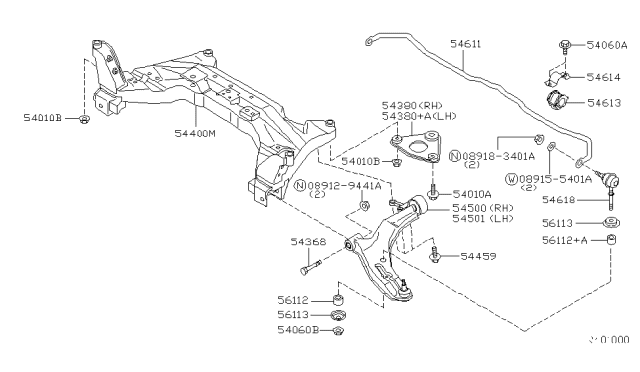 2003 Nissan Sentra  Bolt-Hex HD. SPL Diagram for 544594Z400