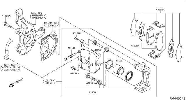 2018 Nissan Rogue  Pin Diagram for 411344CU0A