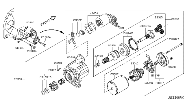 2010 Nissan Rogue Bolt Diagram for 01125N1081