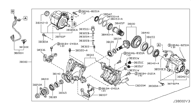 2015 Nissan Juke  SHIM (T=0.44) Diagram for 384531MC0C