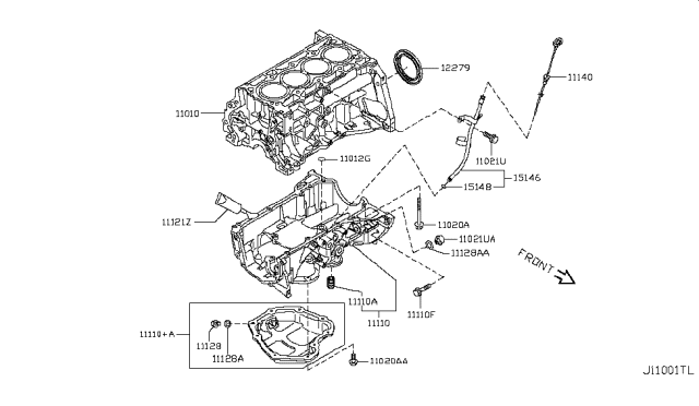 2012 Nissan Juke  Bolt Diagram for 11190JD20A