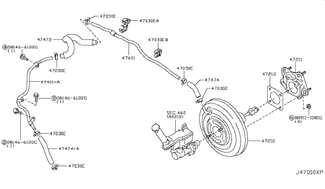 2012 Nissan Juke Pack Diagram for 47212ED00A