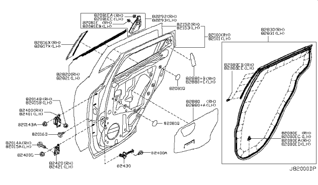 2012 Nissan Juke Slip Diagram for 802871KA0A