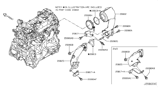 2015 Nissan Juke  Stud Diagram for 140691KC0A