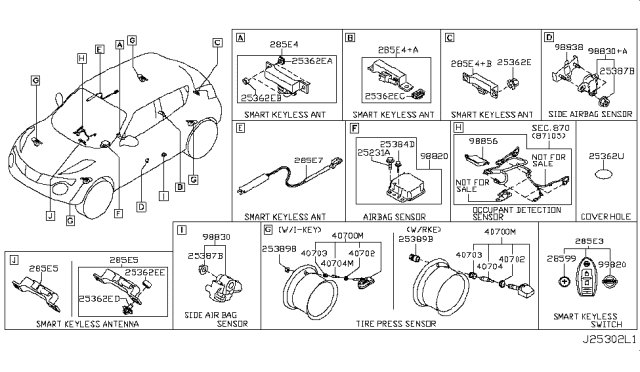 2012 Nissan Juke  Clip Diagram for 015538990C