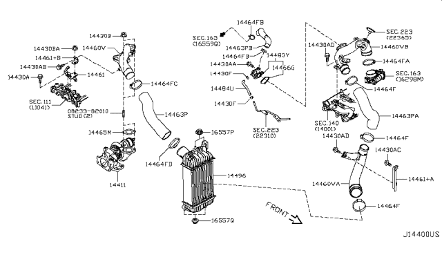 2012 Nissan Juke Stud Diagram for 0823382010