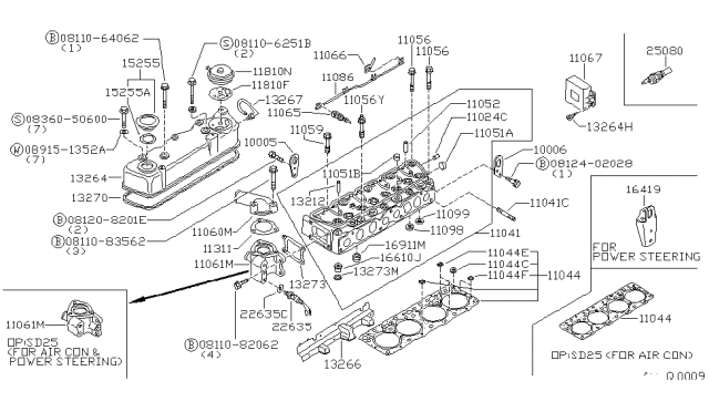 1985 Nissan 720 Pickup  Plug Diagram for 11021E3000