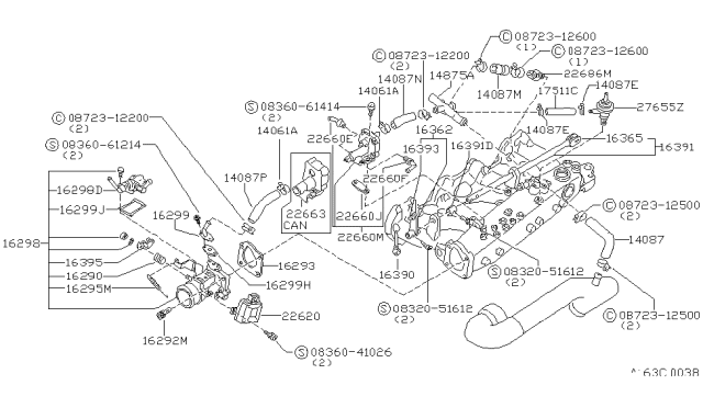 1982 Nissan 280ZX  Clamp Hose Diagram for 0872312500