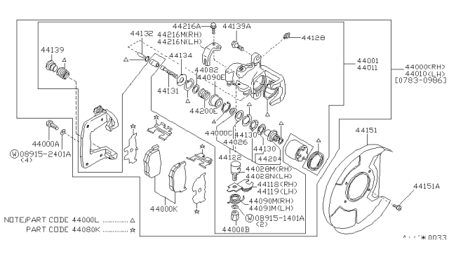 1986 Nissan 300ZX Screw Machine Diagram for 0141100131