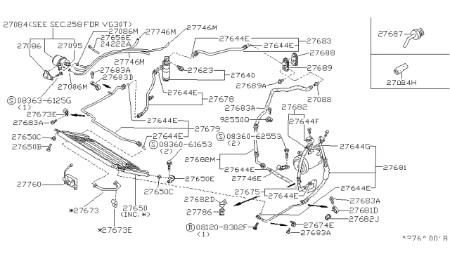 1985 Nissan 300ZX  Screw-Machine Diagram for 0836062553
