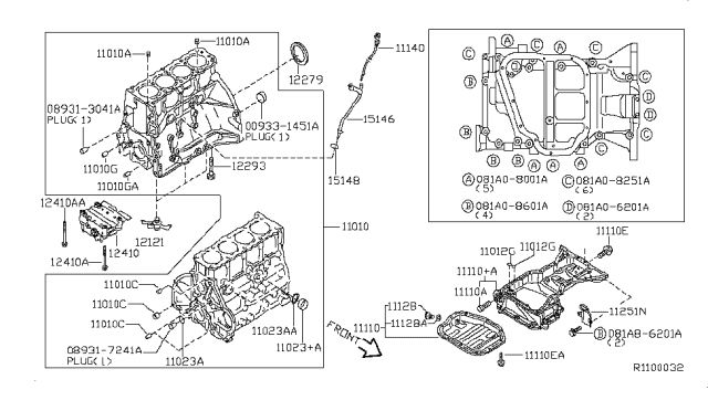 2008 Nissan Altima  Seal O-Ring (20.8MM) Diagram for 15066ZL80B