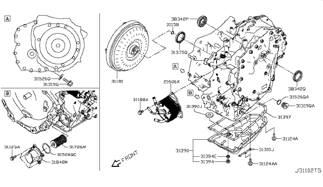 2016 Nissan NV  Ring-Seal Diagram for 313751XF00