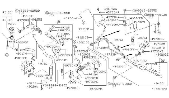1991 Nissan Sentra  Clamp-Hose Diagram for 0155500691