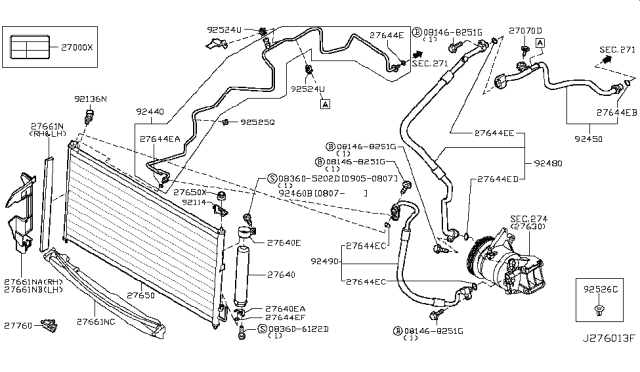 2007 Nissan Murano  Bolt Diagram for 01121N6071