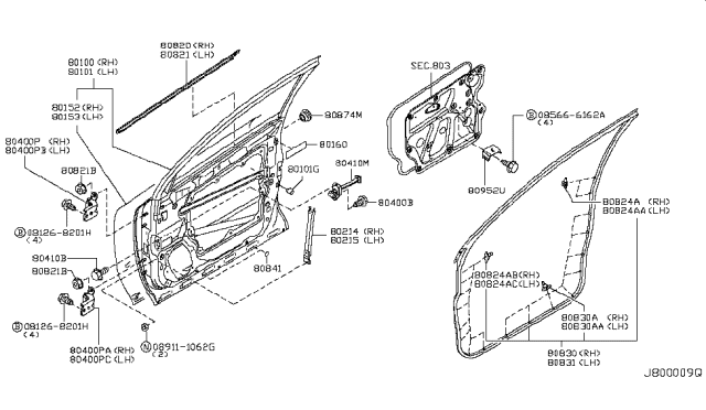 2007 Nissan Murano Insulator Diagram for 80160AQ000