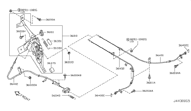 2007 Nissan Murano  Pin-CLEVIS Diagram for 440420P000
