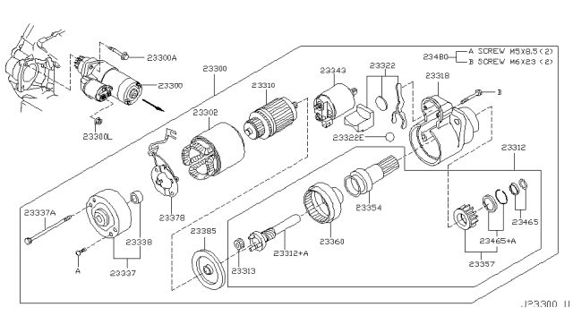 2007 Nissan Murano  Bolt Diagram for 119168J11A