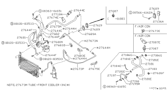1988 Nissan Stanza Bolt Hex Diagram for 0812083533