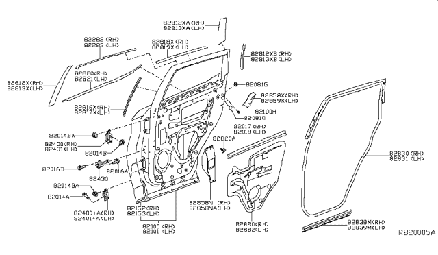 2015 Nissan Murano  Screw Diagram for 011210043U