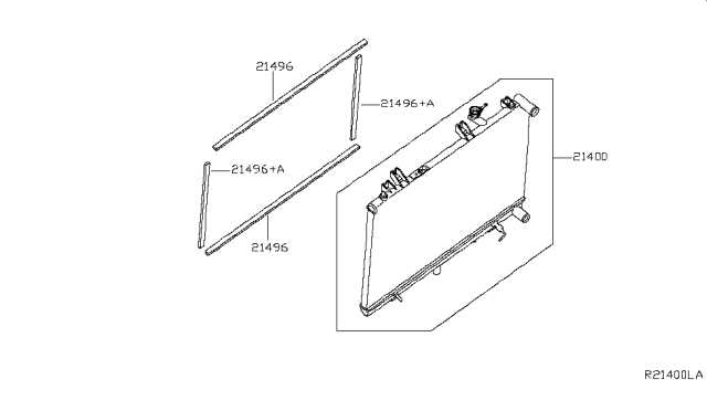 2019 Nissan Murano  Radiator Assy Diagram for 214605AA0A